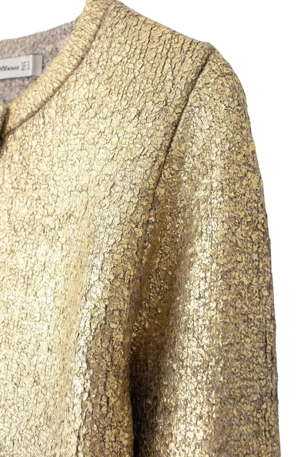 'Ed' Metal Foil Knit Outerwear