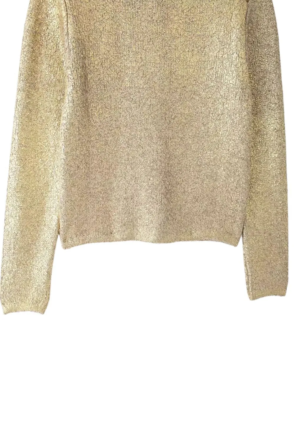 'Ed' Metal Foil Knit Outerwear